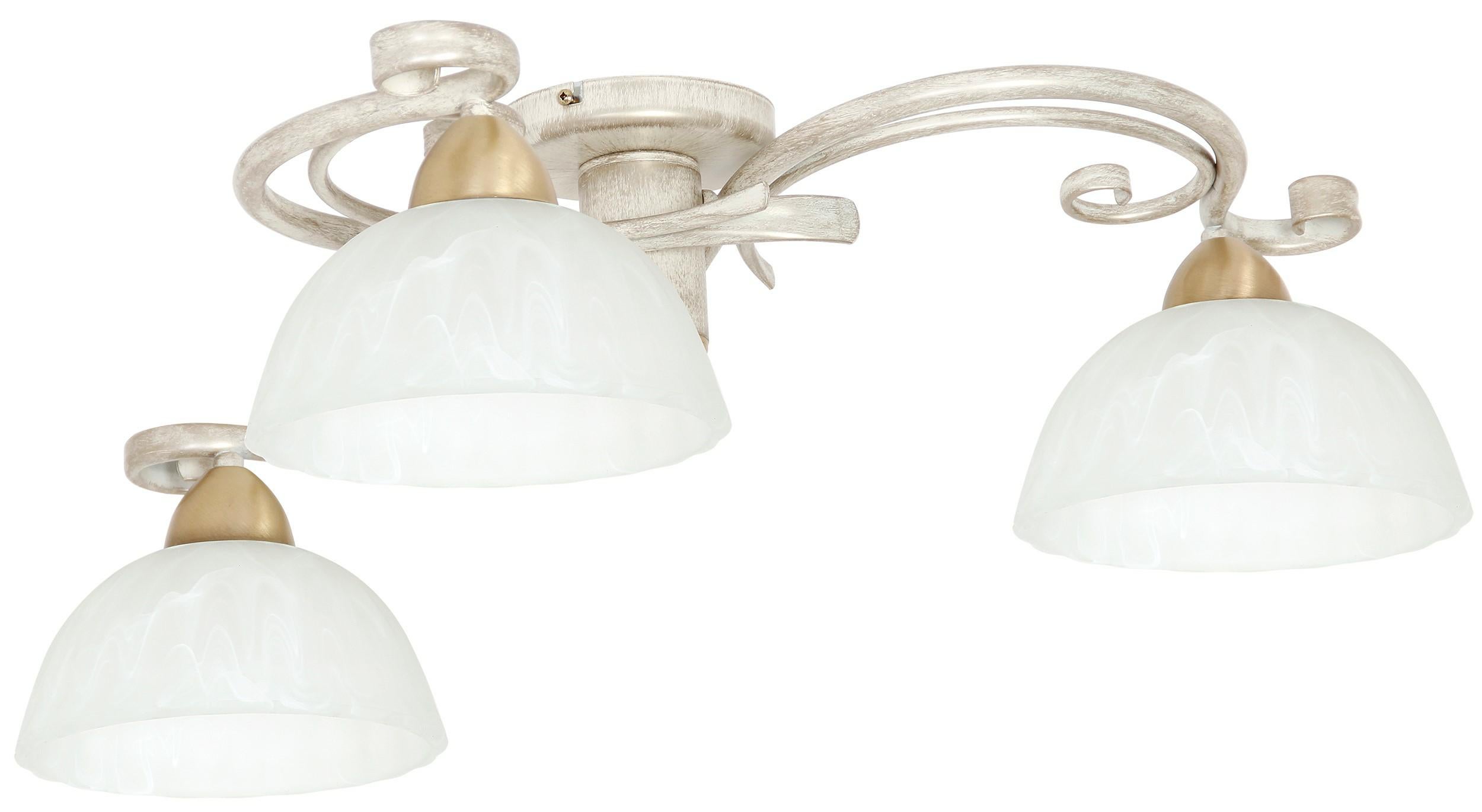 Lampa wisząca Aurora kremowy mat-złota patyna-biała 3xE27x15W metal wym:26x78x78cm IP20 Luminex