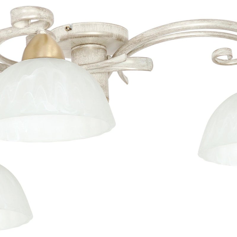 Lampa wisząca Aurora kremowy mat-złota patyna-biała 3xE27x15W metal wym:26x78x78cm IP20 Luminex