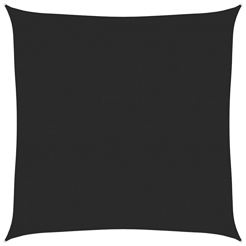 Żagiel Przeciwsłoneczny Kwadratowy Czarny 450x450 cm z HDPE na Taras