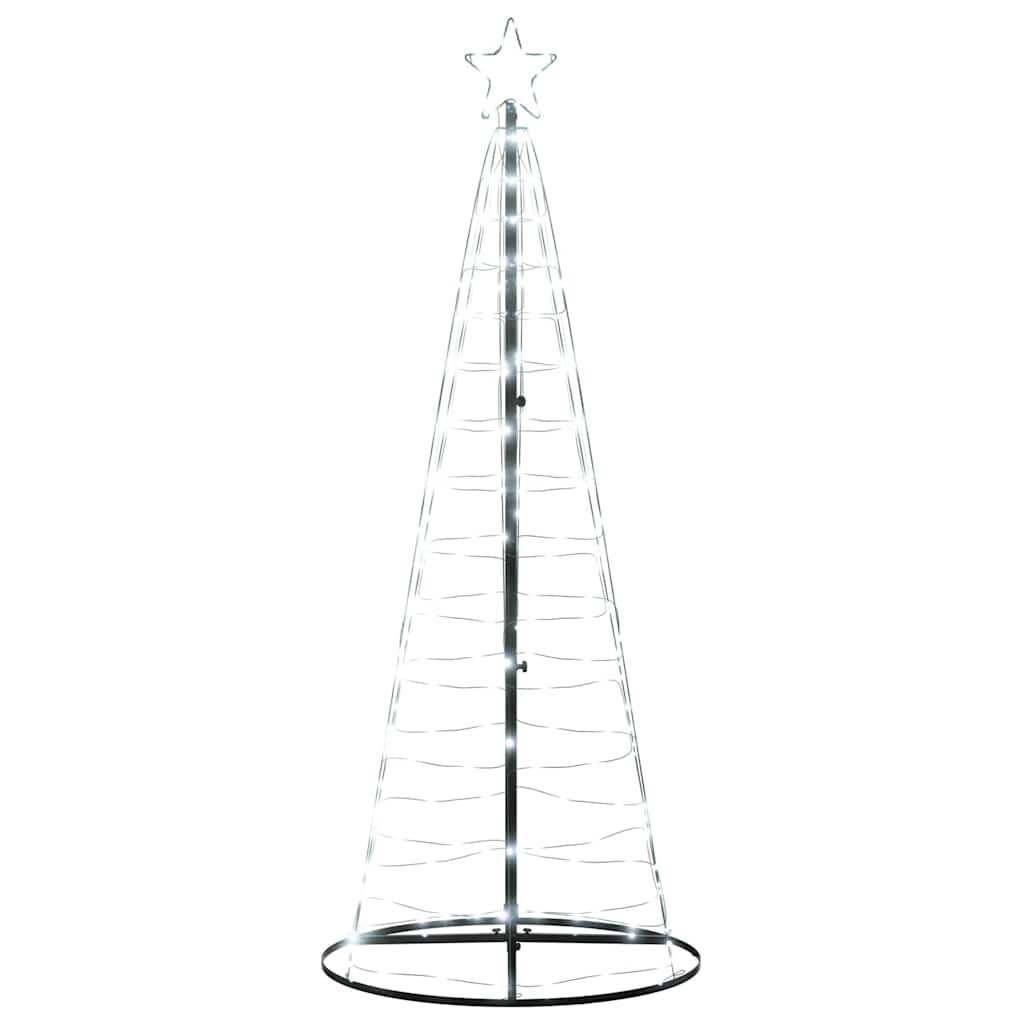 Choinka LED Zimna Biel 180 cm 200 LED na Zewnątrz USB Dekoracja Świąteczna
