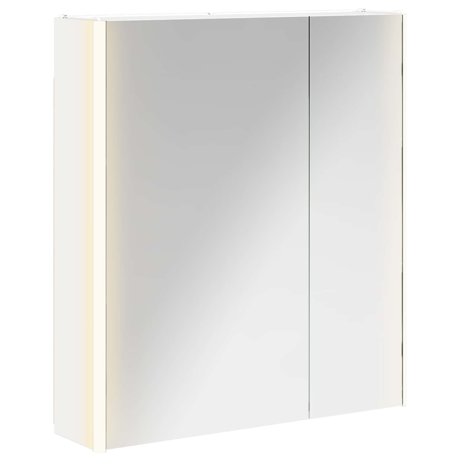 Szafka z lustrem do łazienki Biały 63,5 x 15,5 x 70 cm