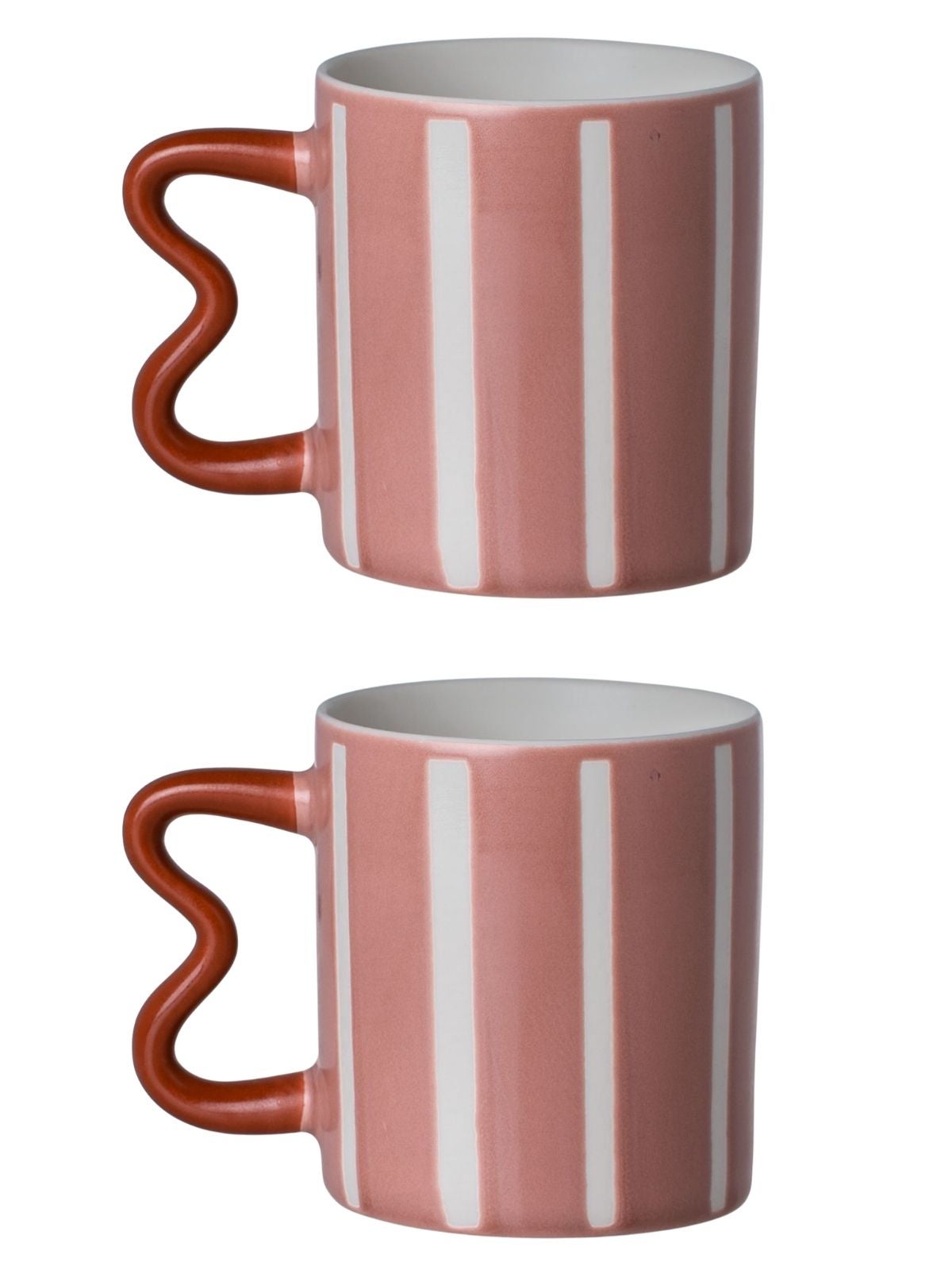Komplet kubków Jazz Lines Estia róż 450 ml porcelana 2 szt.