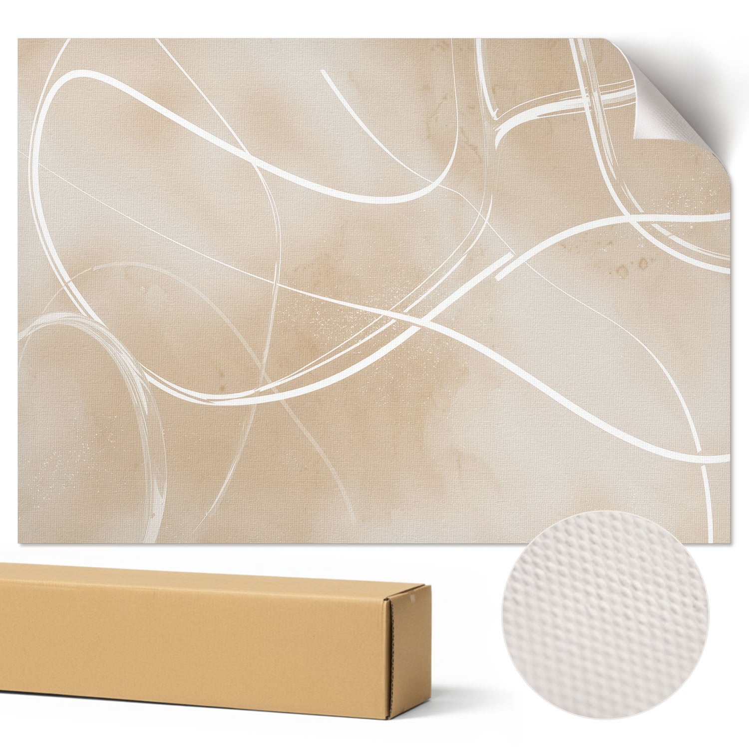 Ekspresyjny Plakat Abstrakcyjna elegancja - Afterimage 42x29,7 cm ArtPrintCave