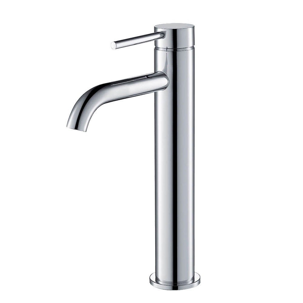 Kibath Bateria umywalkowa ZUÑI High Single Lever, wykończenie chromowane, wykonana z mosiądzu