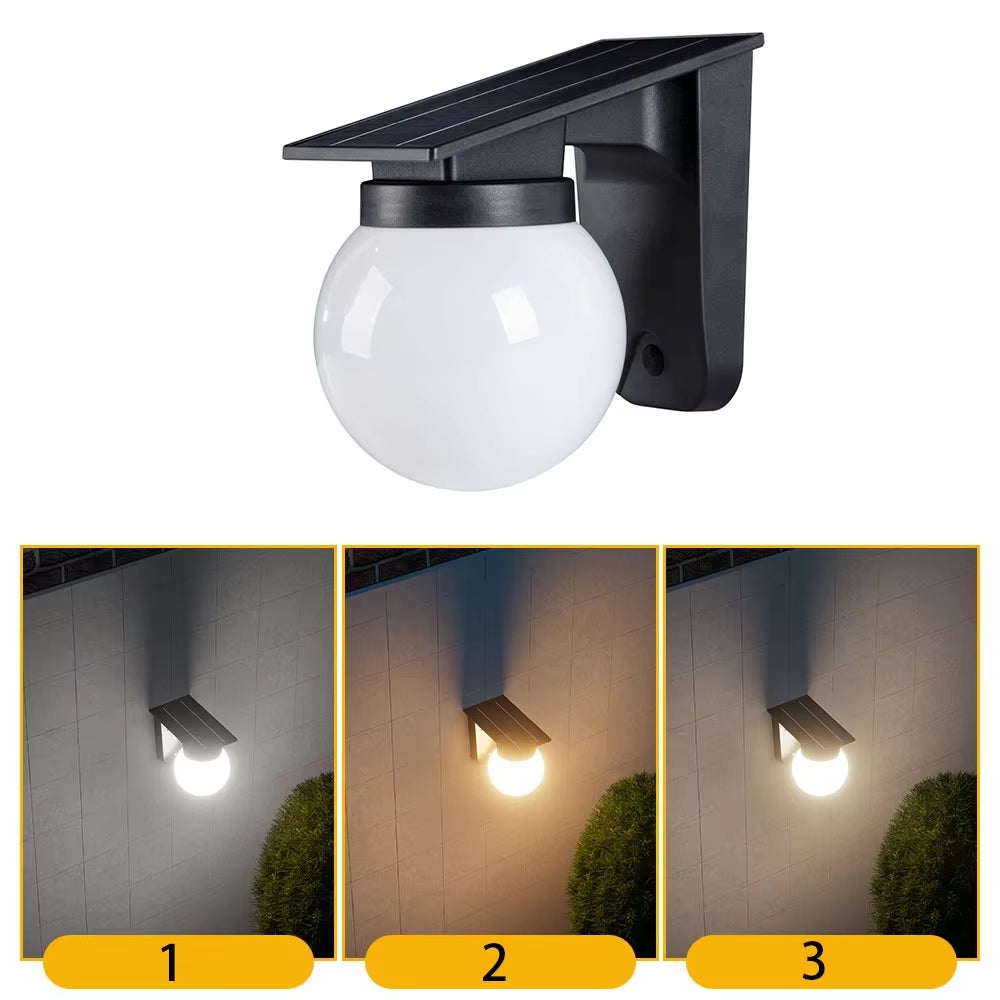Zewnętrzne lampy solarne, 3 tryby oświetlenia, wodoodporne IP65, bezprzewodowe lampy LED solarne do ogrodu, na ogrodzenie i taras