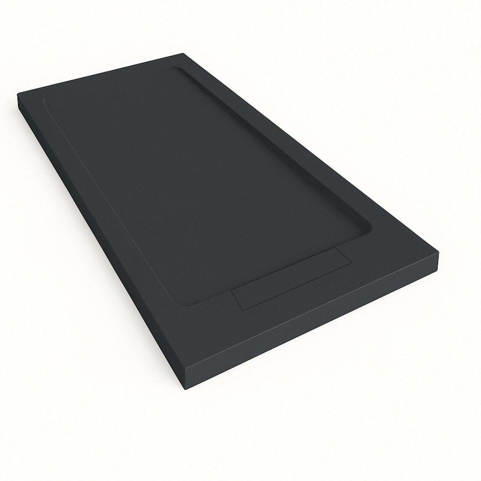 Brodzik STEEN z ramą 70x100 cm kolor Czarny RAL 9005, kratka czarna