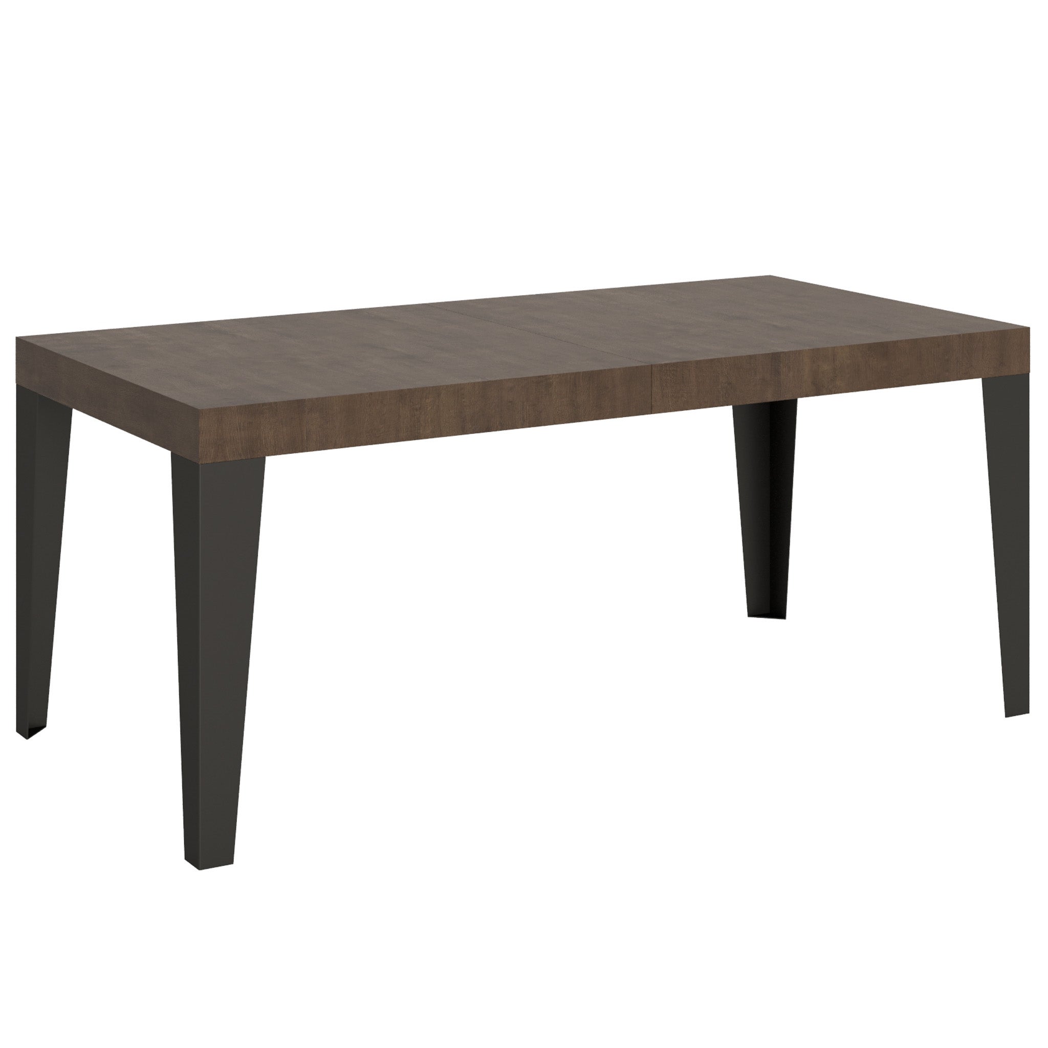 Mesa FLAME 90x180 abierta 284 cm reforzada 12 plazas Nogal