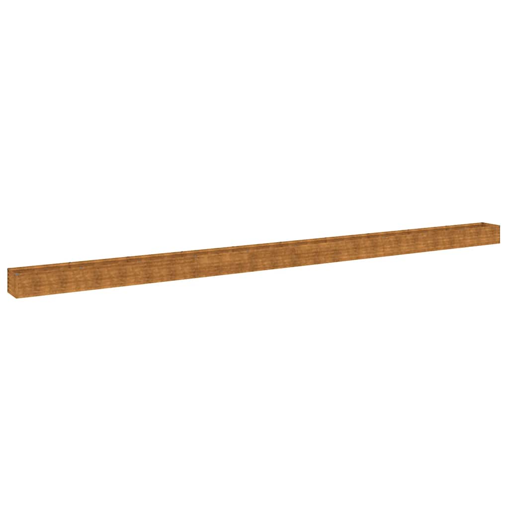 Canteiro elevado de jardim 960x50x36 cm aço corten