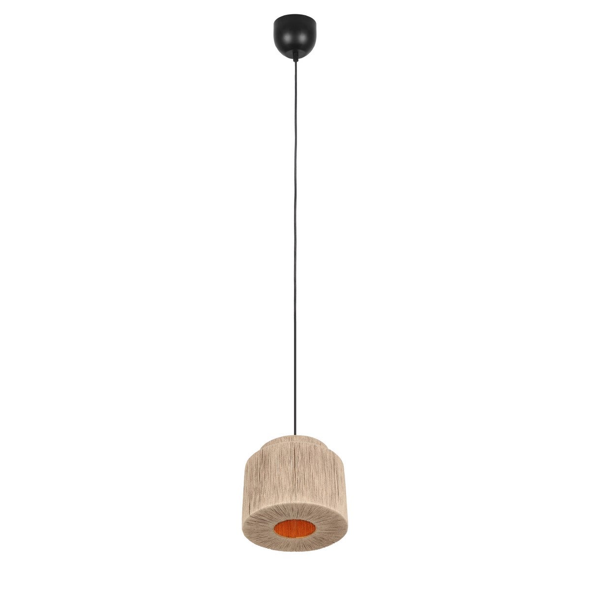 Lampa wisząca SMILLA beżowo-czarny 1xE27x10W tkanina wym:150x31x31cm IP20 Trio