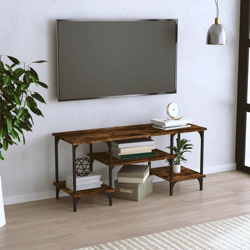 vidaXL Szafka TV, przydymiony dąb, 102x35x45,5 cm
