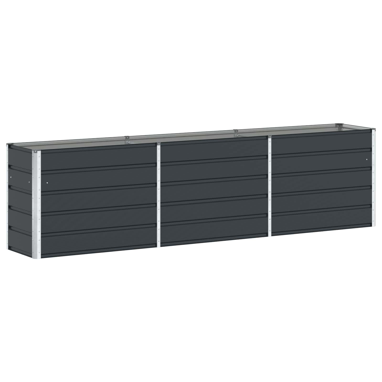 Donica Antracyt 290 x 50 x 75 cm Stal Galwanizowana