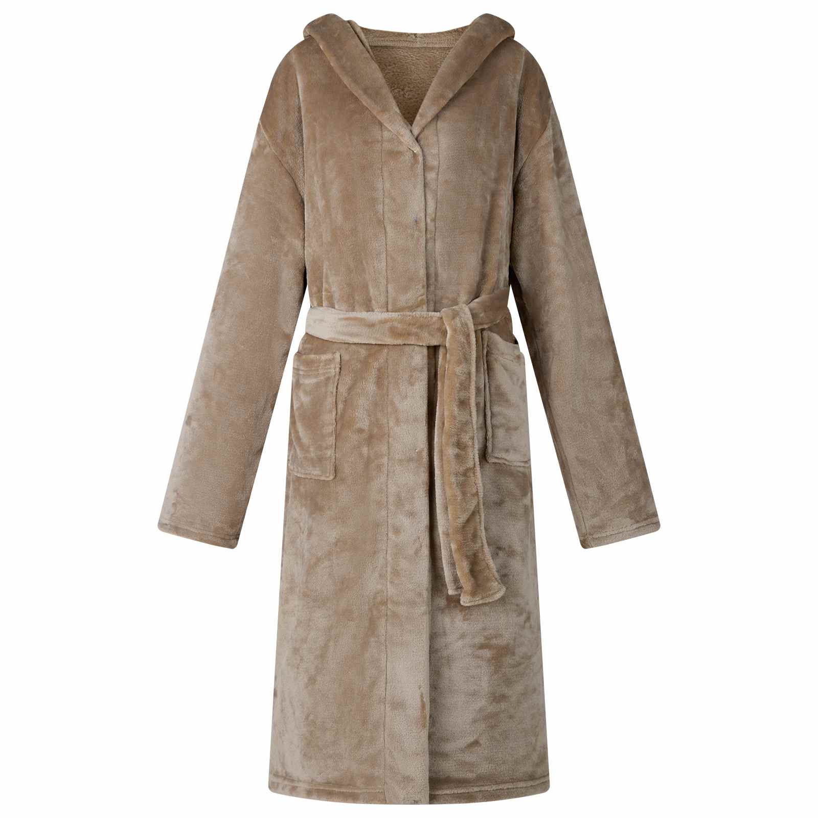 Szlafrok z kapturem Camel xxl Flanela vidaXL