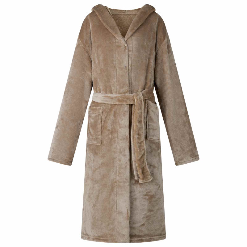 Szlafrok z kapturem Camel xxl Flanela vidaXL