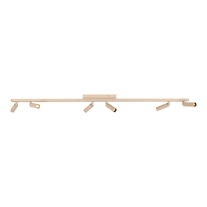 Reflektor długa listwa ruchome tuby KEONI beżowy 6xG9x3.8W aluminium wym:7,7x118,4x10cm IP20 Lucide