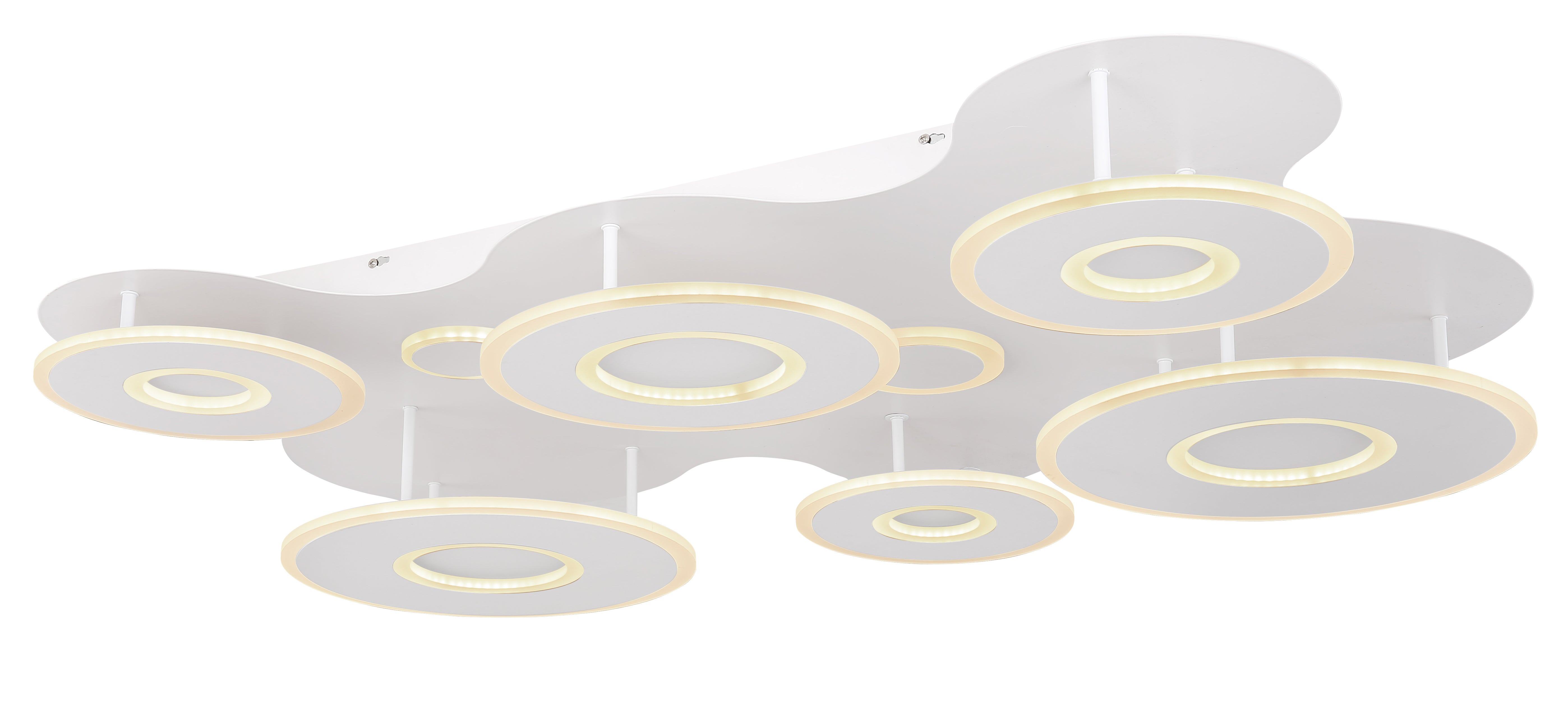 Biała metalowa lampa sufitowa LED
