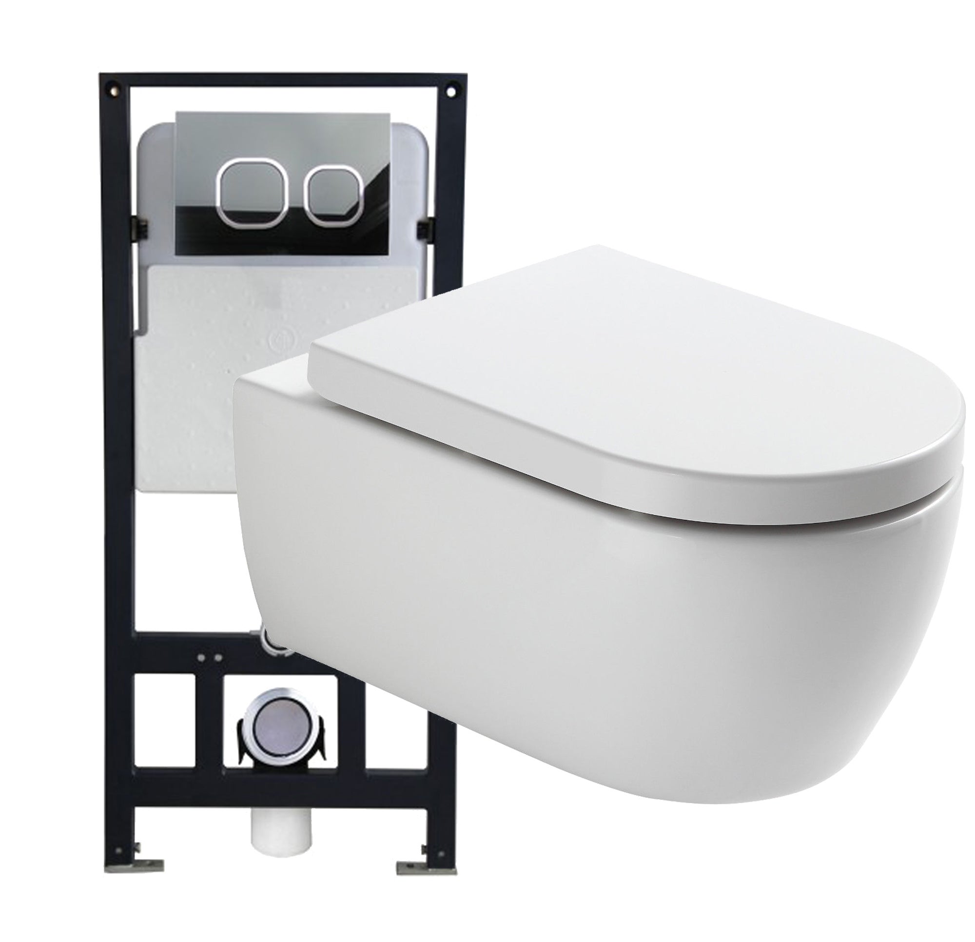 Bernstein Zestaw WC Miska WC NT2039 + stelaż + panel 009 + mata + deska Soft-Close