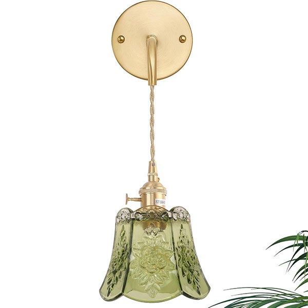 Lampa ścienna z różowym kloszem, lampa wisząca, bez źródła światła, regulowany przewód wiszący 1 m, lampka nocna, dekoracyjna lampa wewnętrzna