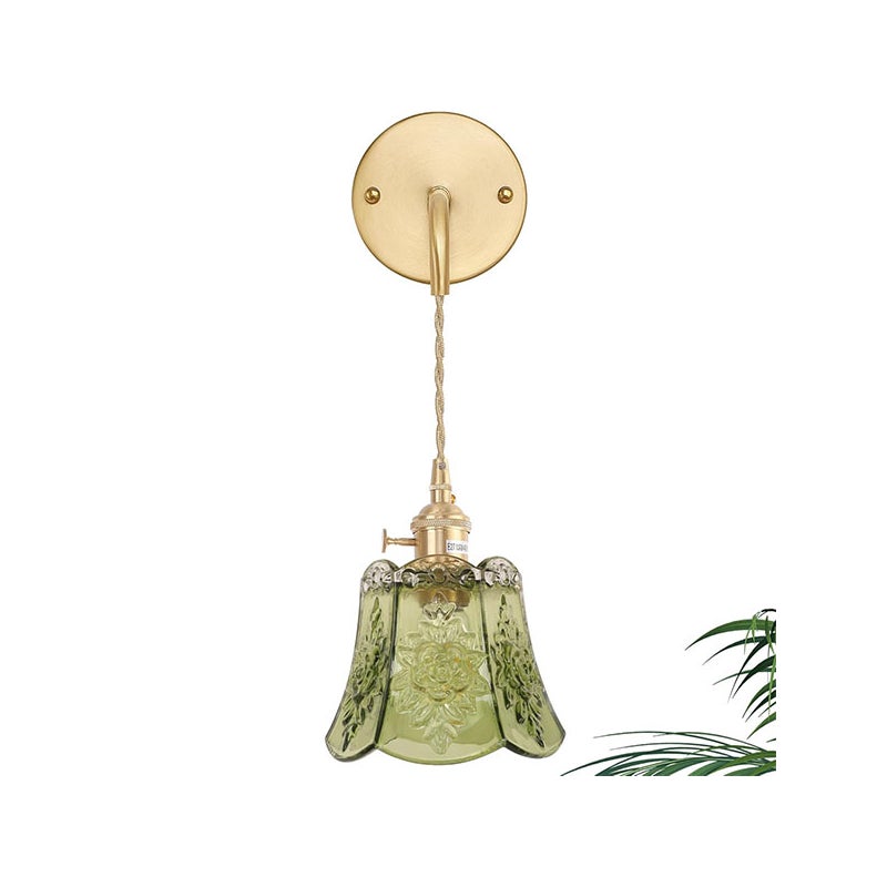 Lampa ścienna z różowym kloszem, lampa wisząca, bez źródła światła, regulowany przewód wiszący 1 m, lampka nocna, dekoracyjna lampa wewnętrzna