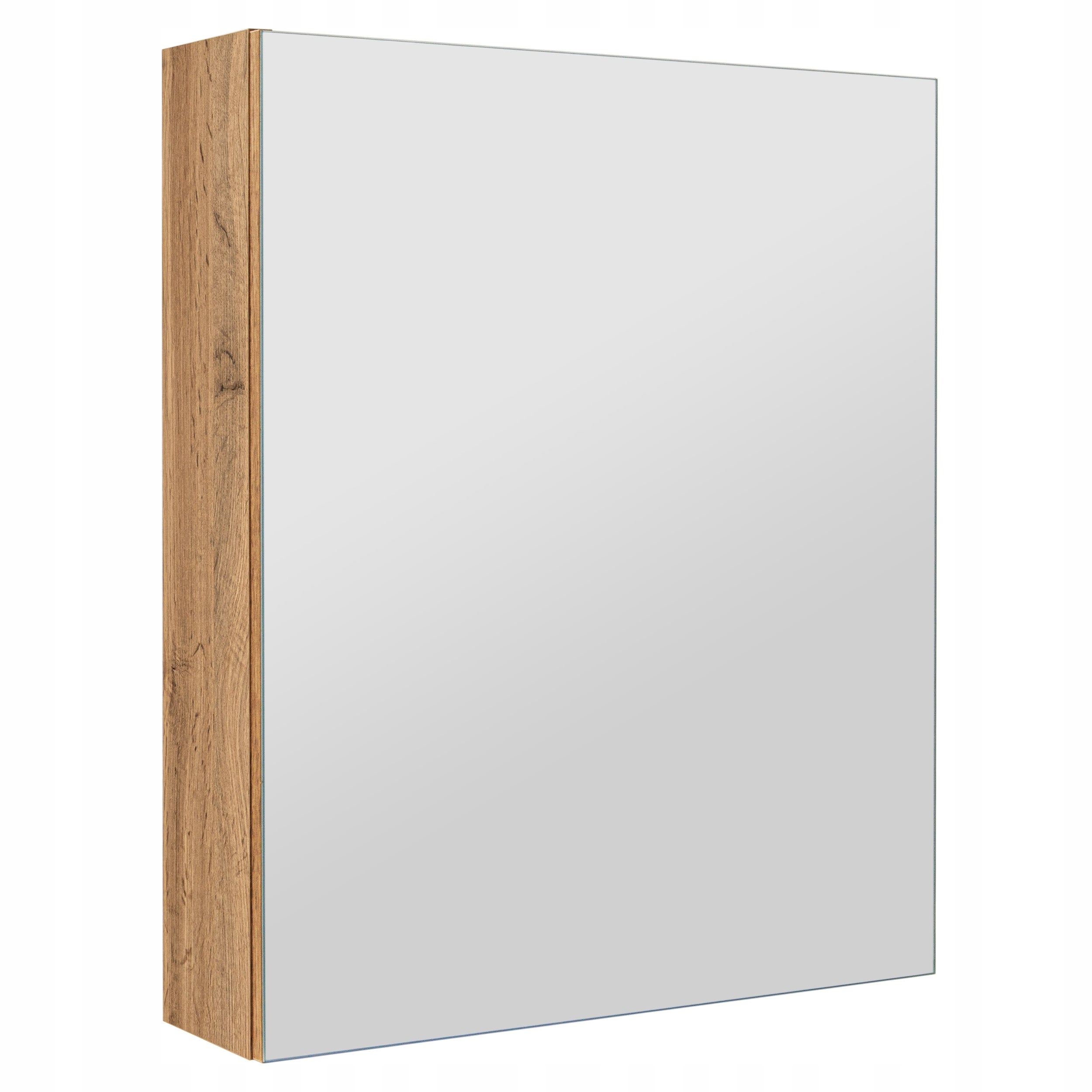 Szafka łazienkowa z lustrem lustrzana wisząca do łazienki dąb wotan 50 cm