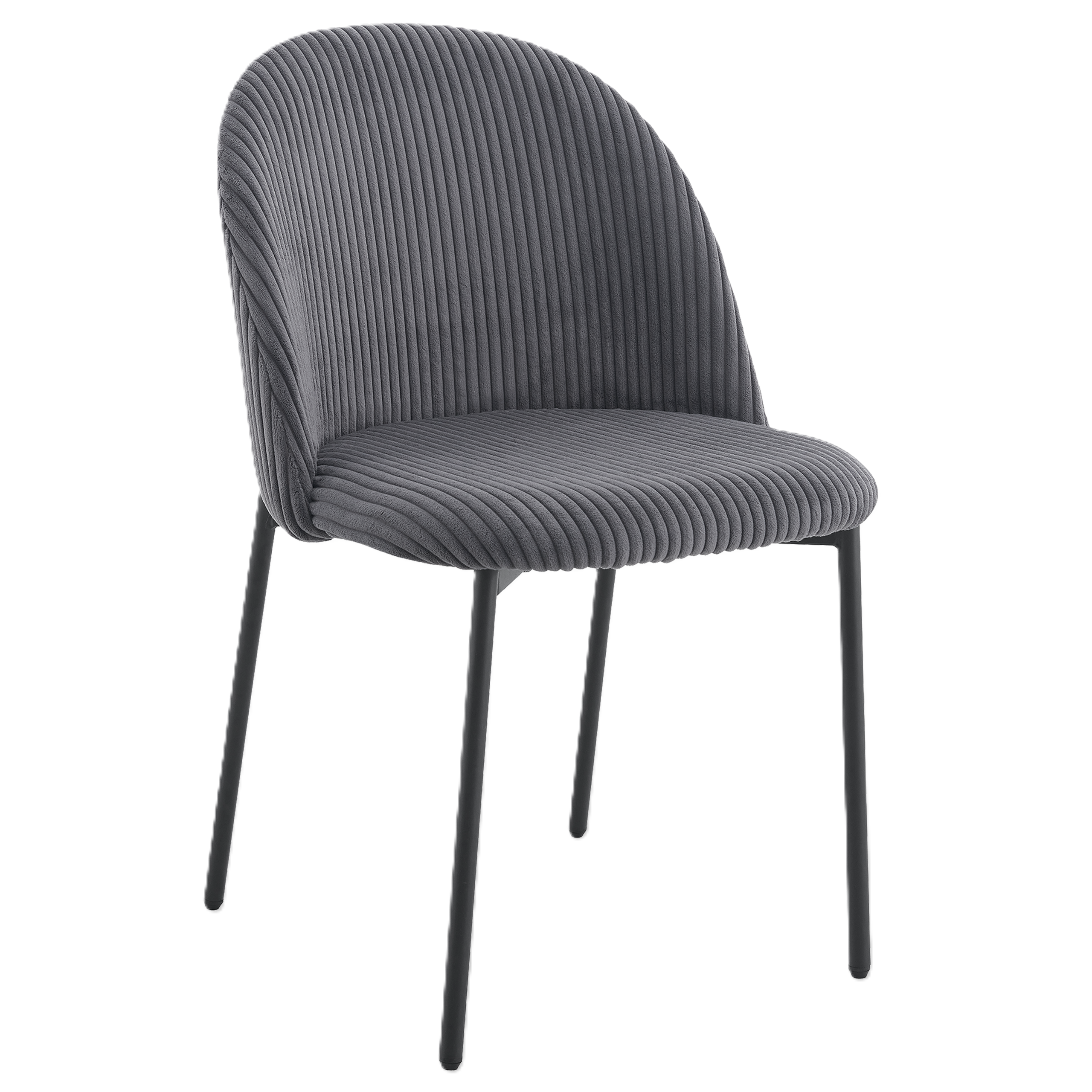 Nowoczesne stylowe krzesło Ines KT207 sztruks szary