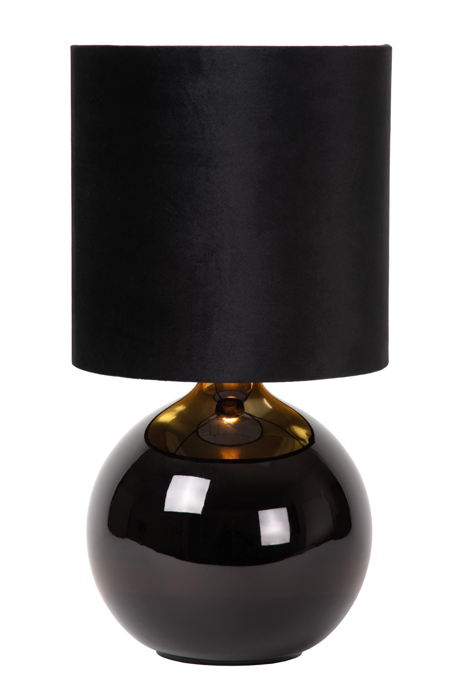 Lampa stołowa z abażurem Esterad czarna 1xE14x40W Lucide