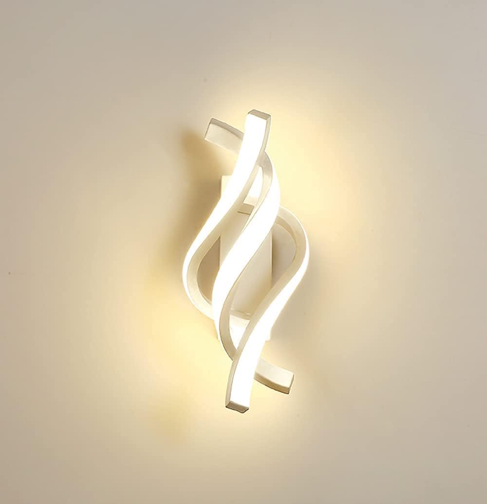 Kinkiet wewnętrzny LED, nowoczesny kinkiet 22W, akrylowy kinkiet o mocy 1800 lm, ciepła biel, 3000K, do salonu itp.