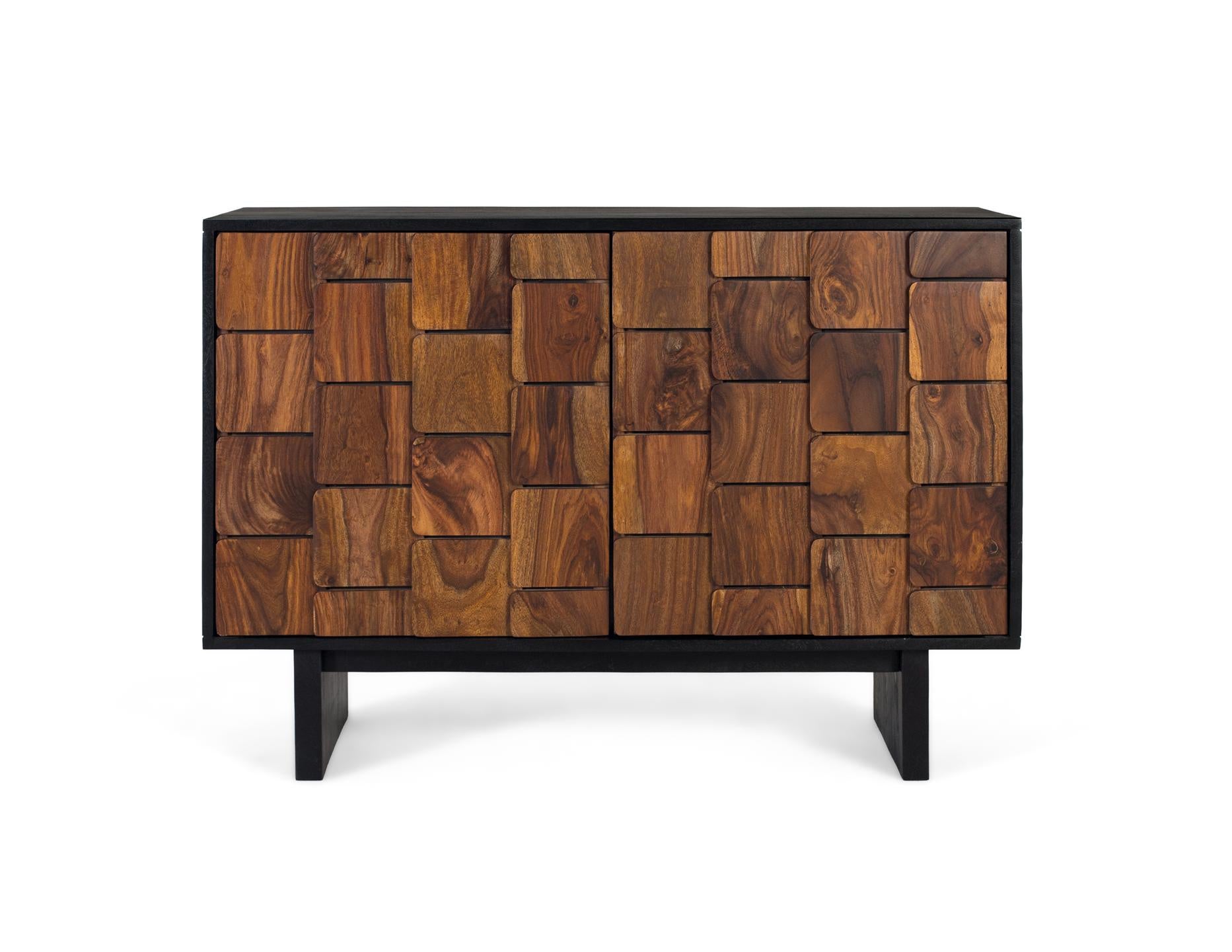 Komoda z drewna mango, rustykalny, etniczny, nowoczesny styl - 75x108x40 GYC