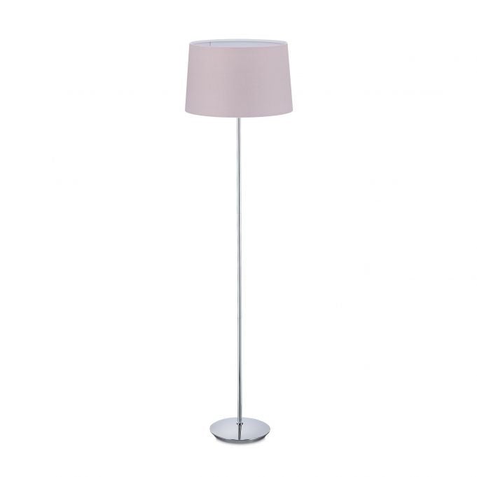 Lampa podłogowa z kloszem z tkaniny