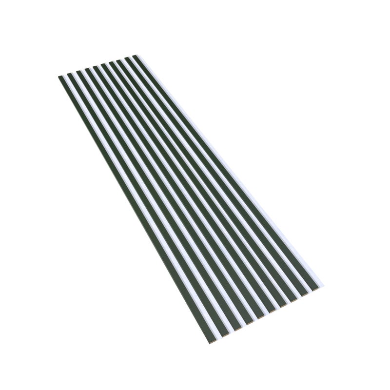 Lamele Ścienne na Białej Płycie SunWood 275x58cm Panele Dekoracyjne Butelkowy 1 szt.