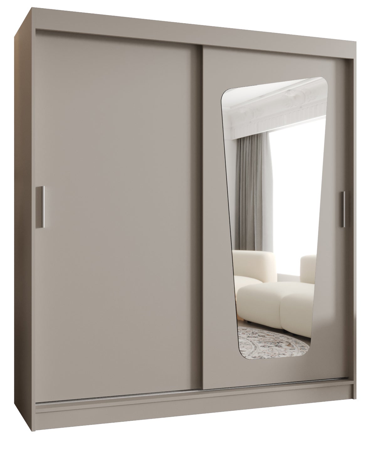 Szafa przesuwna garderoba MOKA 180 x 62 x 200 cm Kaszmir