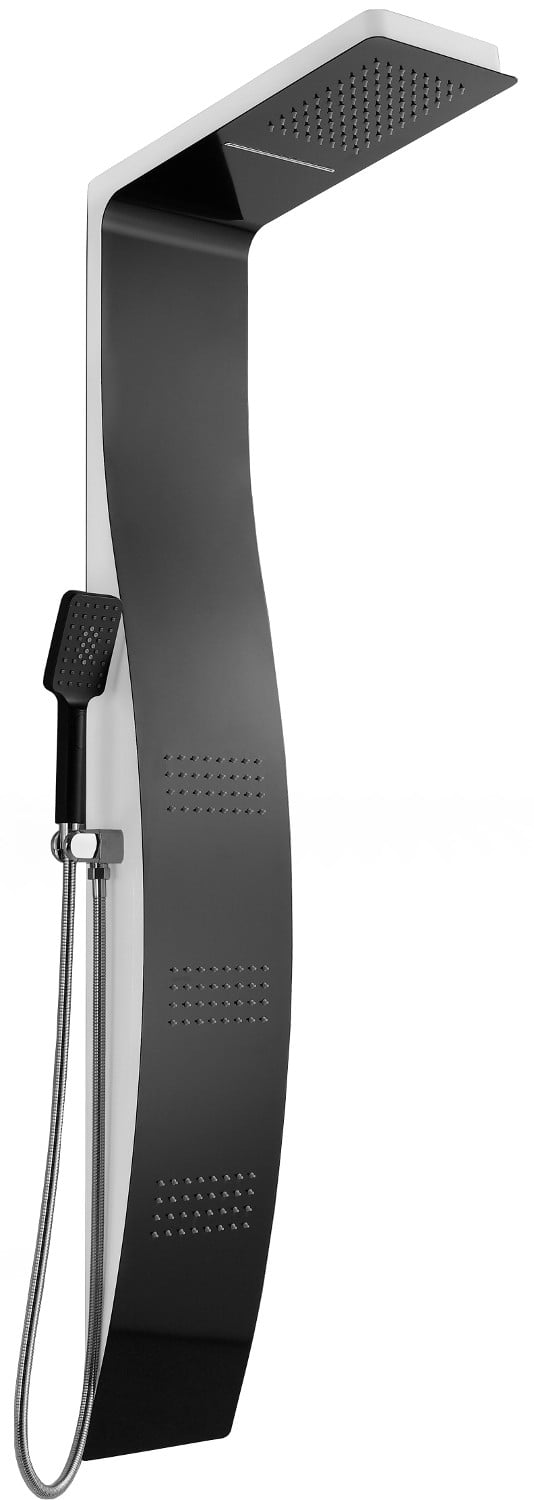Mexen Bali panel prysznicowy, czarny/biały - 7622-03-71
