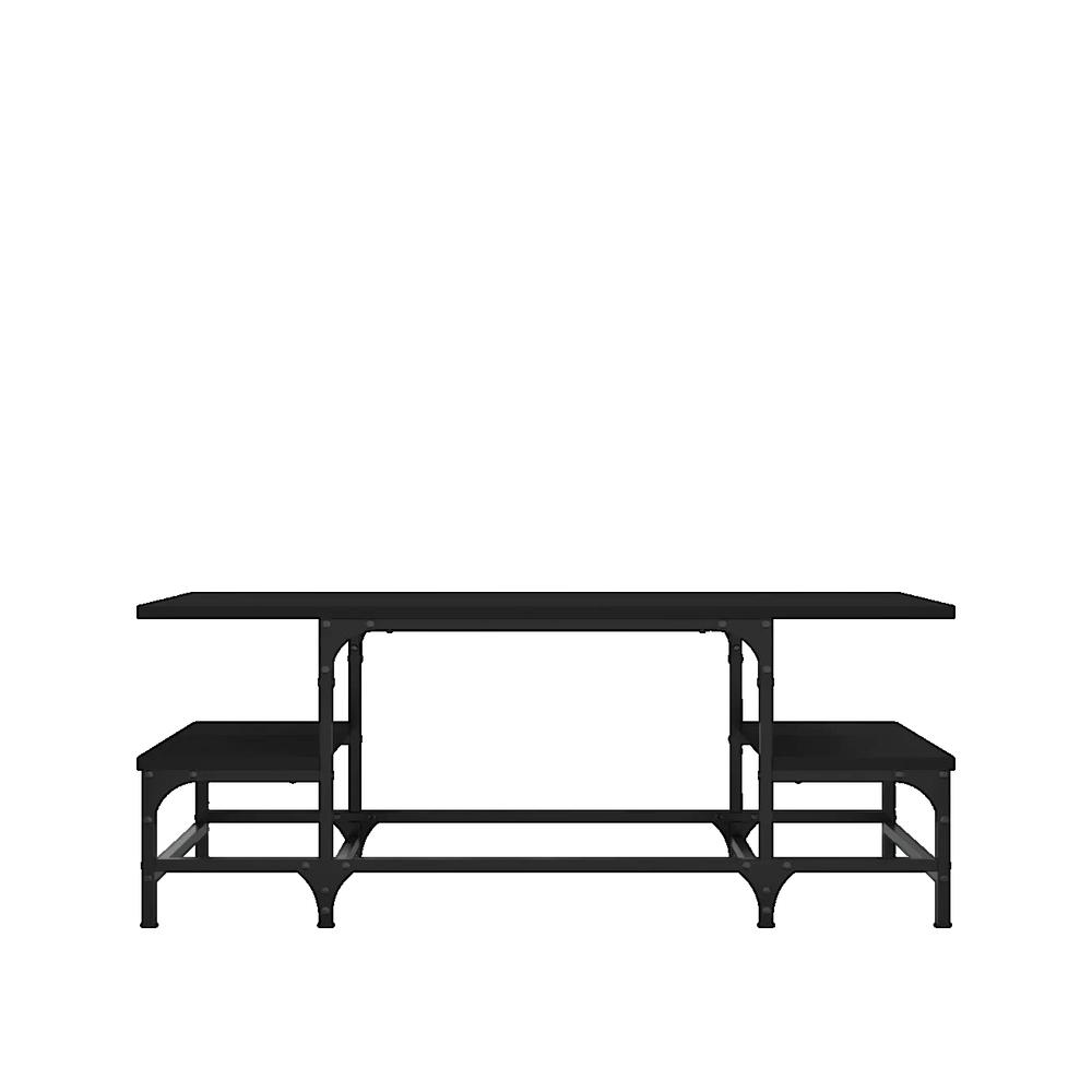 Stolik kawowy vidaXL z drewna inżynieryjnego i metalu elegancki design