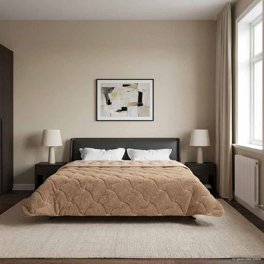 Zimowa Kołdra Kwiłtowany Ciemnoszary 200 x 220 cm vidaXL