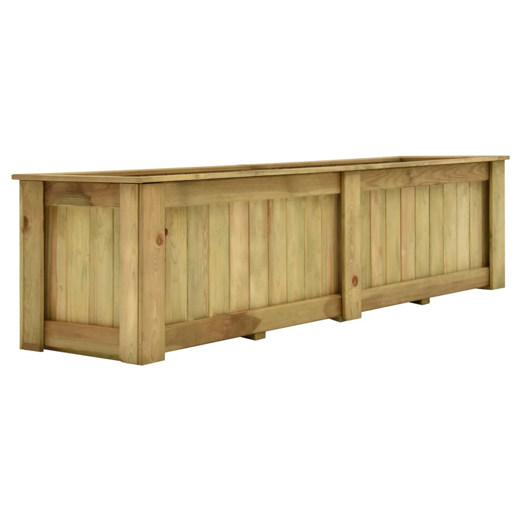 vidaXL Podniesiona donica, 196x50x50 cm, impregnowane drewno sosnowe