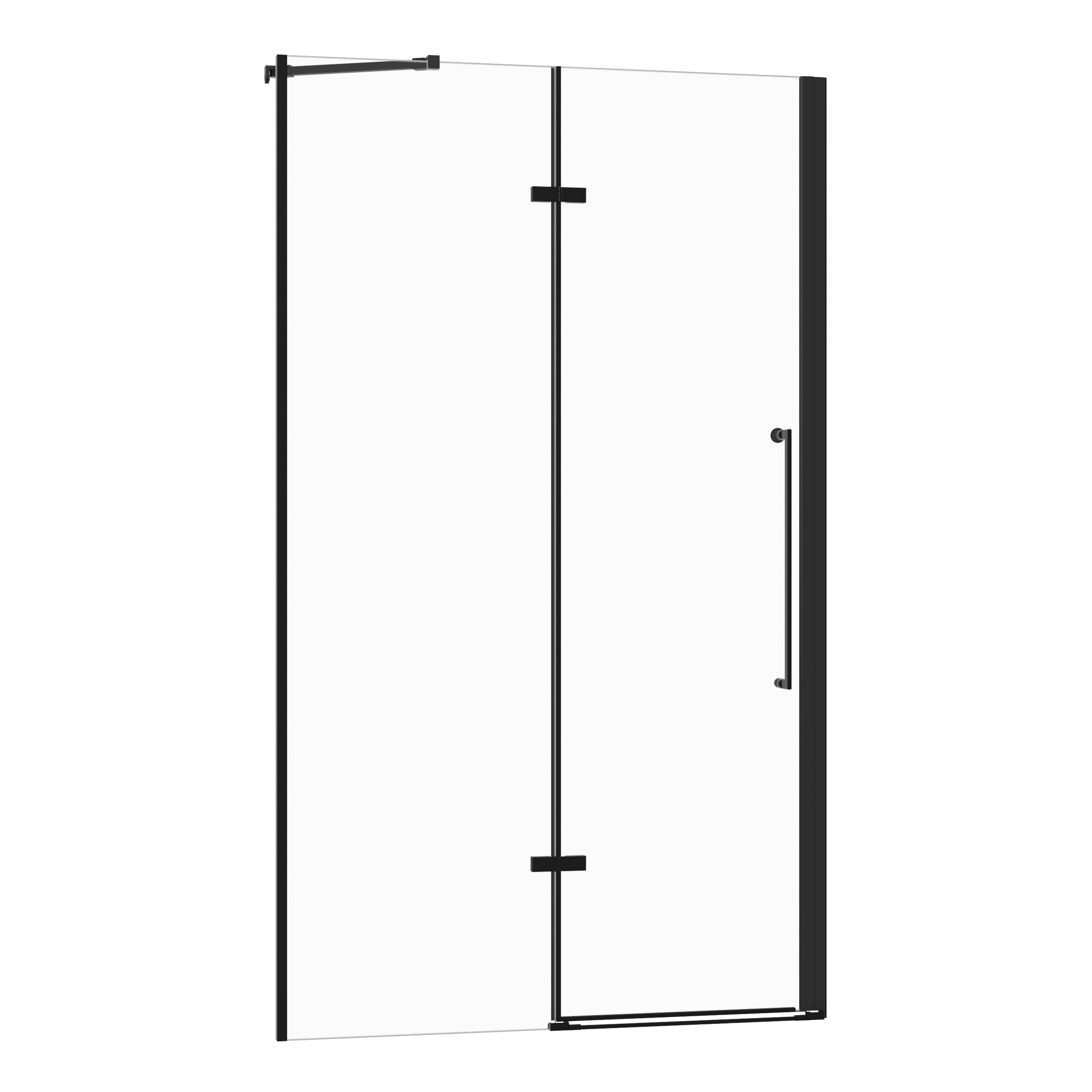 Drzwi prysznicowe uchylne ISALO SEVANTE 95 cm czarne 1 szt.
