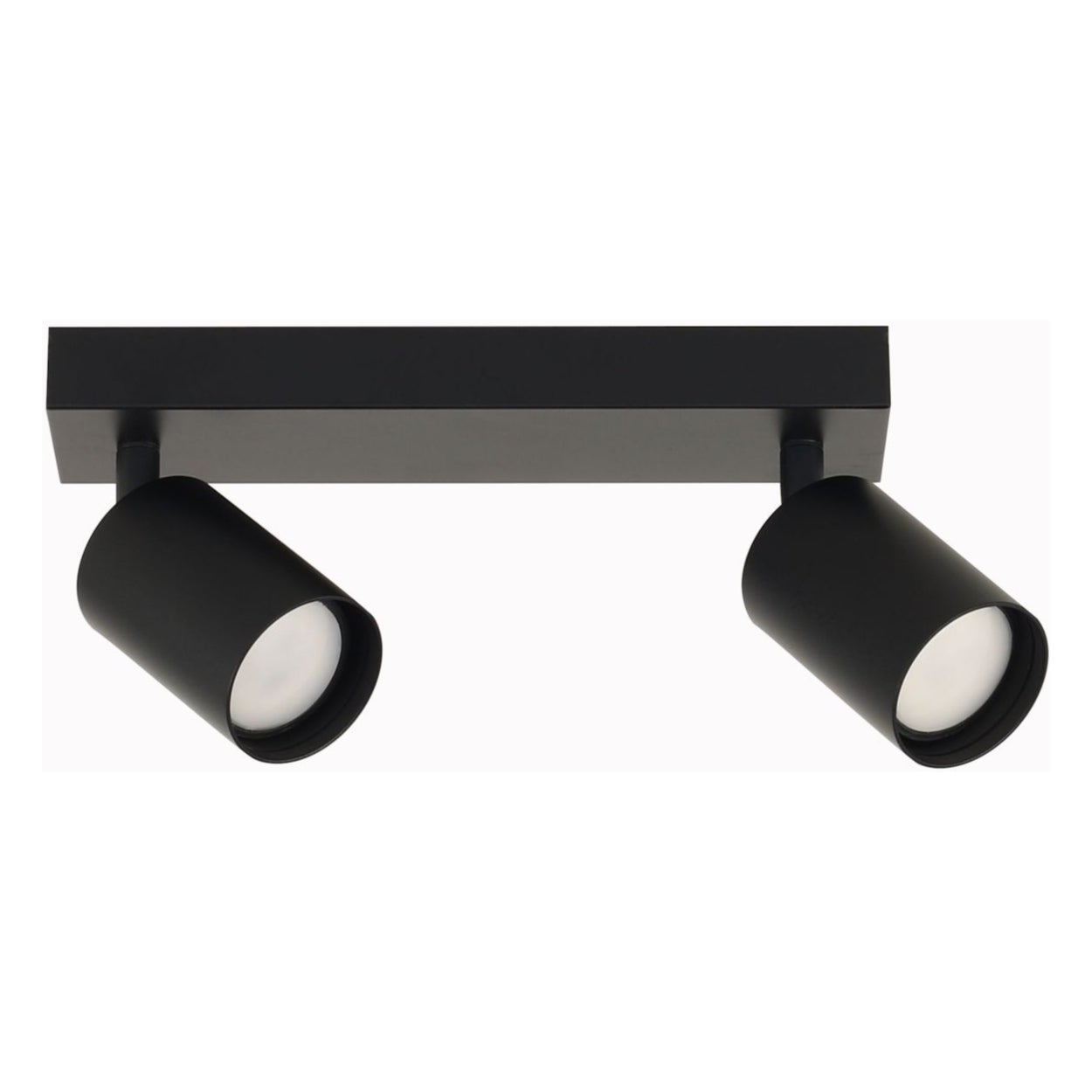 Lampa sufitowa spot TK Lighting LARA 2xGU10 czarna 30x15x7,5 cm 1 szt.