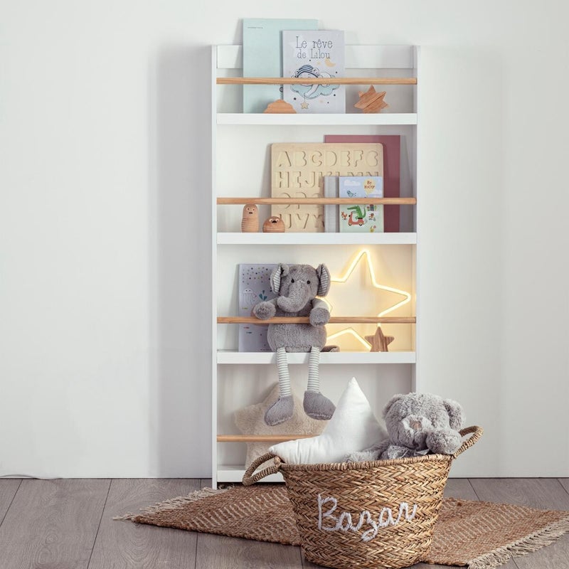 Regał dziecięcy Atmosphera Montessori 4 półki elegancki biały design