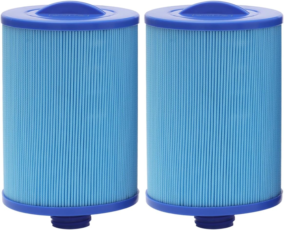 Wymienny filtr do wanny spa 4,65㎡ (2 sztuki) 5-mikronowy filtr plisowany do wanny z hydromasażem z gwintem SAE 3,8 cm do 6CH-940RA PWW50P3-M FC-0359