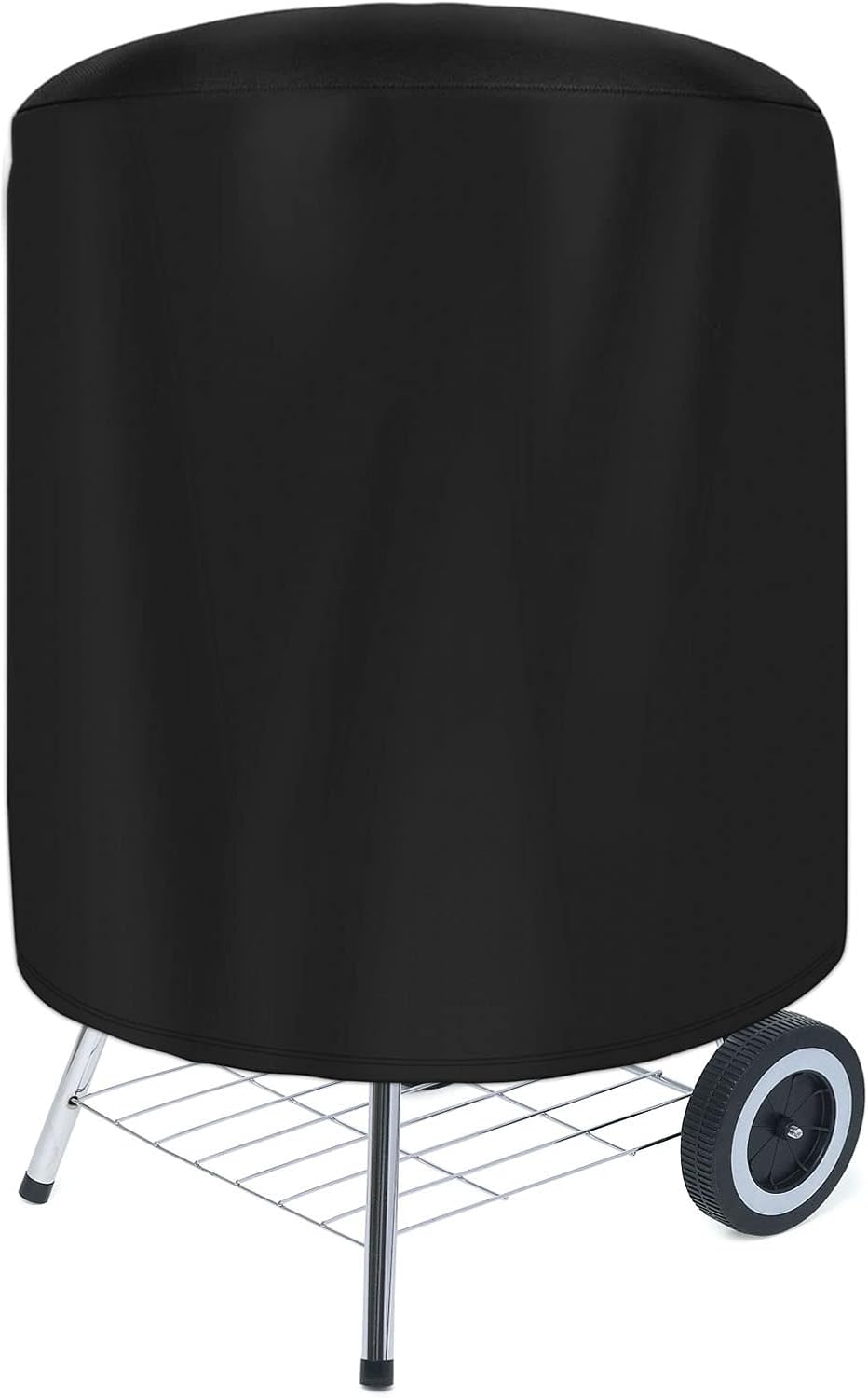 Pokrowiec na grill, 70 * 70CM Plandeka ochronna na grill, Wodoodporny pokrowiec na grill zewnętrzny, Wiatroodporny, Anty-UV, Czarny
