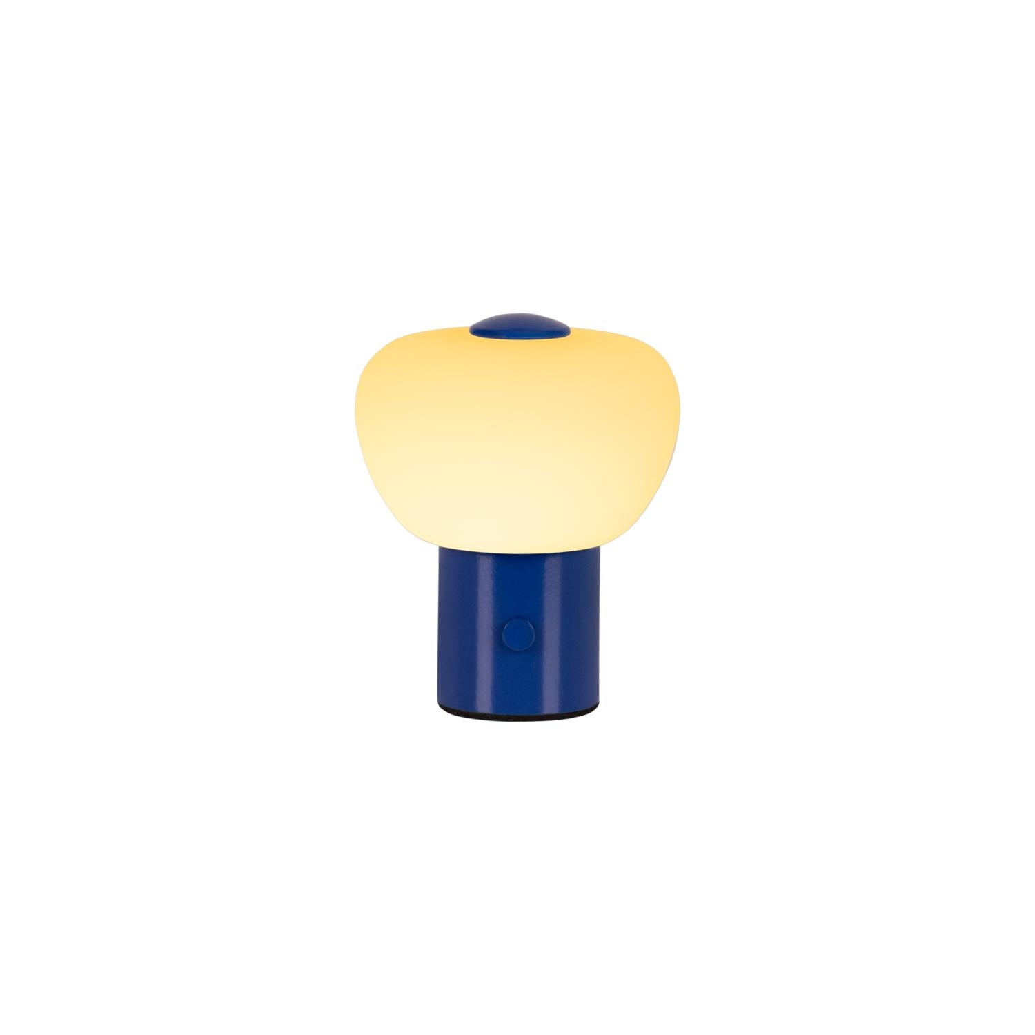 Lampa stołowa LED GUSTAV niebieska 0.8W ciepła 60lm szkło wym:9,5x8x8cm IP20 Lucide