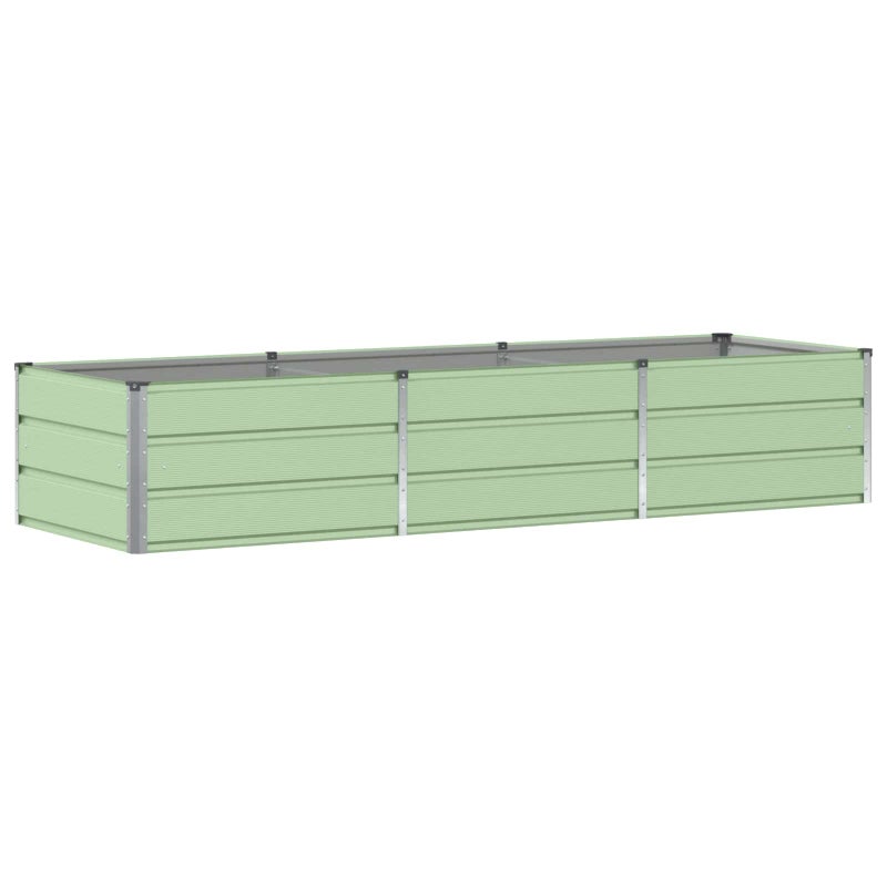 Donica Ogrodowa Stalowa 240x80x45 cm Zielona na Taras