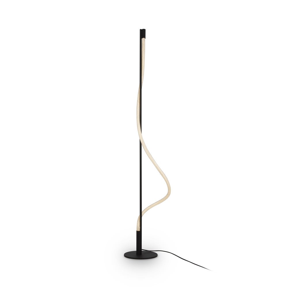 Lampa podłogowa czarna, świetlny przewód Tau Maytoni MOD166FL-L15B3K