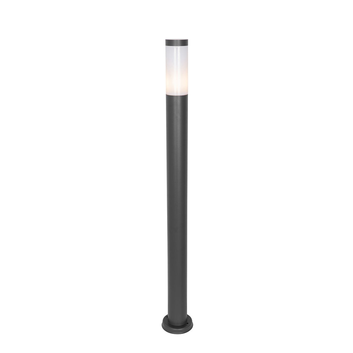 Qazqa nowoczesny lampa słupkowa do ogród - Rox - ciemnoszary, max. 20w, kompatybilny z żarówką LED, e27, 110cm, IP44