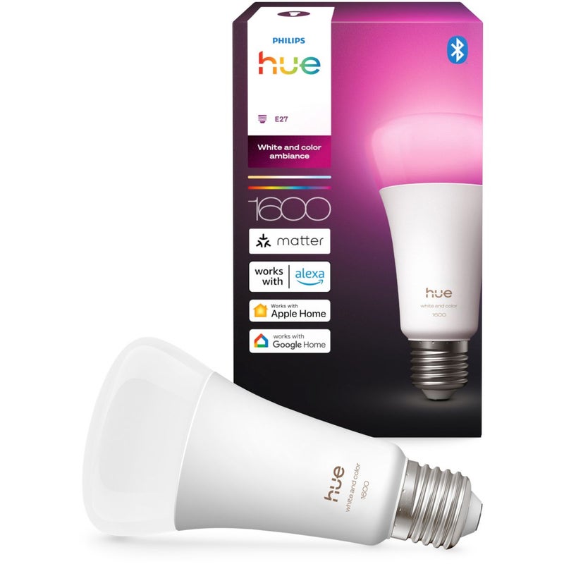 Żarówka LED A67 - PHILIPS HUE - Ciepłe białe światło - Gwint E27 - 11,8W - 1000-2000K - 1600 lumenów