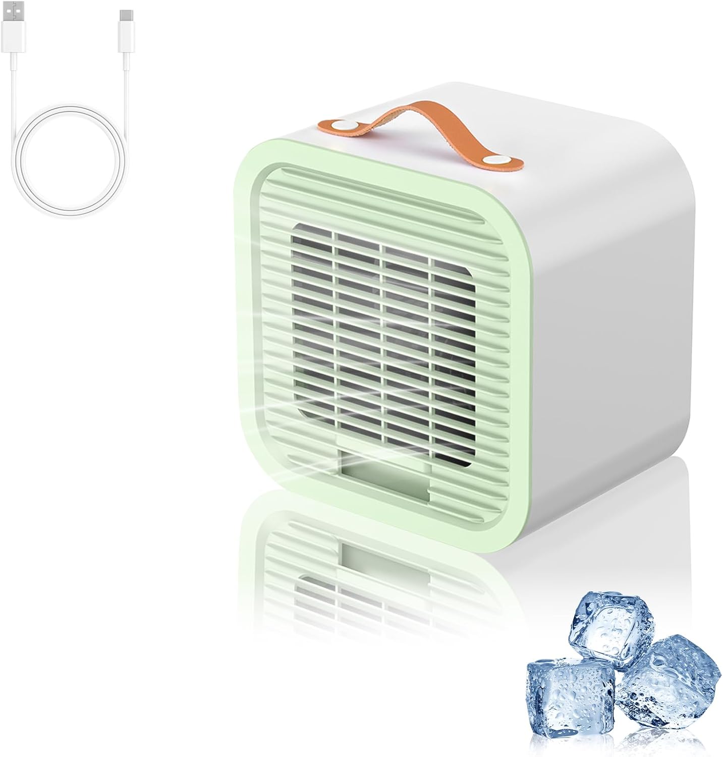 Mini Przenośny Klimatyzator Cichy Klimatyzator Przenośny USB z Możliwością Ładowania Prędkości Mały Osobisty Wentylator Biurkowy Mini Klimatyzacja