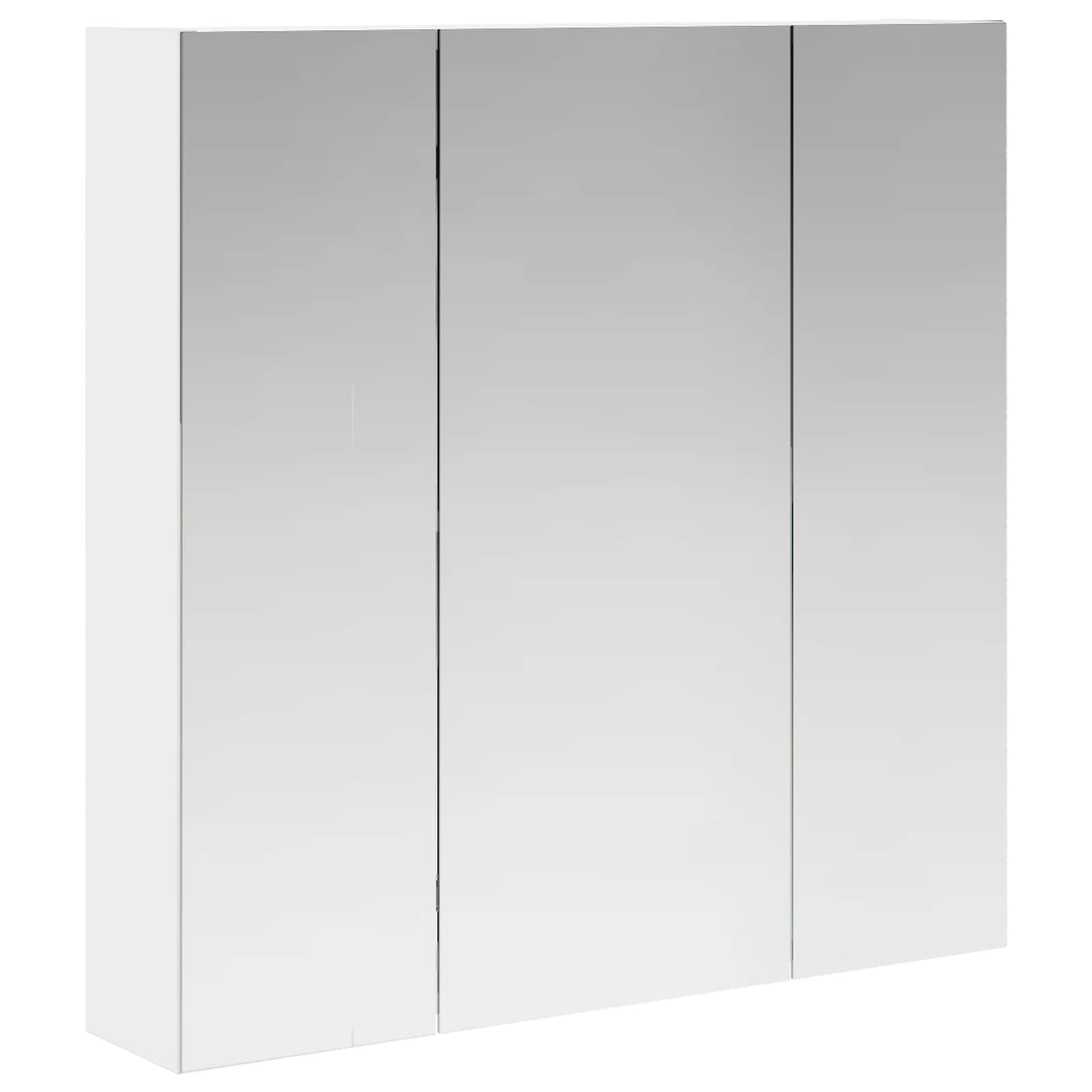 Szafka z lustrem do łazienki Biały 70 x 14,5 x 70 cm