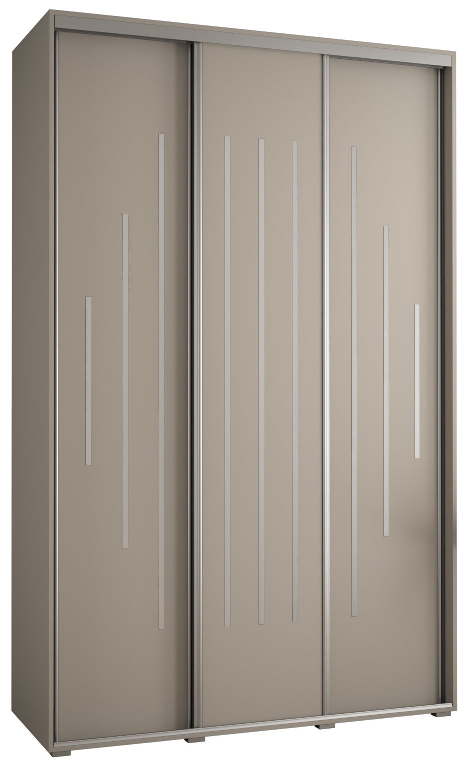 Szafa przesuwna wysoka Dakota 12 160 x 60 x 235,2 cm kaszmir + u. Srebrny - Abiks Meble