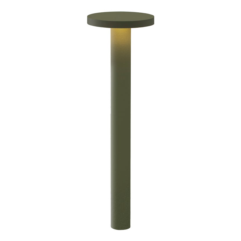 TIBERIO - Lampa gruntowa LED 10W 3000K IP65 - Zielony słupek ogrodowy - Wysokość 75 cm - Kąt wiązki 82° - Nowoczesny design Rossini Group