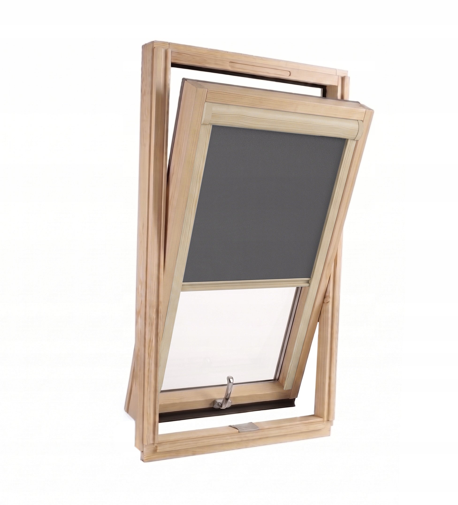 Roleta dachowa zaciemniająca szara termiczna 78x140 cm do okien FAKRO OPTILIGHT Dlaokna