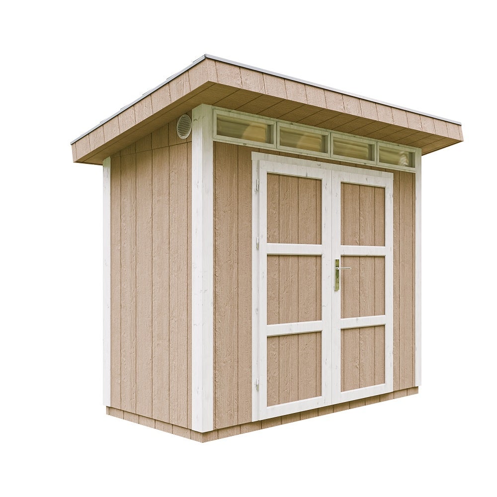 JAKOŚĆ PREMIUM Domek ogrodowy 3m²-dł. 161xszer. 294cm - TIMBELA M901A-TERRA BRĄZ